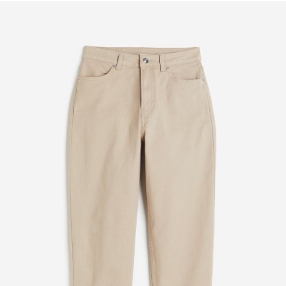 H&M Mom Loose Fit Twill Pants|Beige,size 12| - Picture 9 of 9